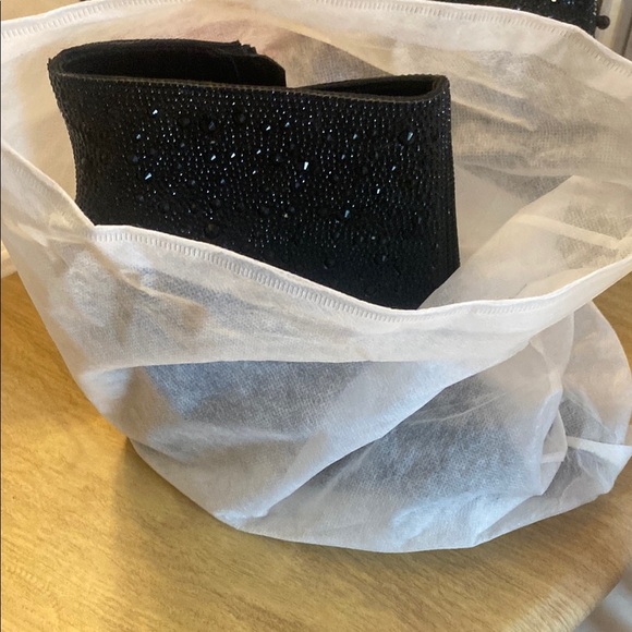 Betsy Johnson Elegant Black Ankle Rhinestone Boots - Picture 2 of 7